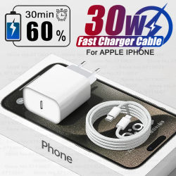 Cargador rápido PD 30w para Apple iPhone 14 11 12 13 15 16 pro Max cable de carga rápida para iPhone 16 15 14 plus accesorios para teléfonos móviles