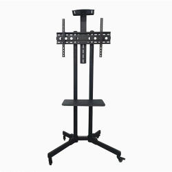 Carrito para TV, soporte móvil para TV, carrito con ruedas giratorias para monitor, soporte universal para TV, soporte para TV de 26-65 pulgadas, carrito resistente para TV, carrito para