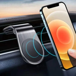 Soporte magnético para teléfono móvil con clip para rejilla de ventilación, rotación de 360 grados, soporte para GPS, soporte para teléfono celular en el coche para iPhone, Samsung, Huawei
