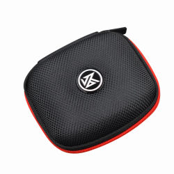 KZ-bolsa de almacenamiento para auriculares compatible con Bluetooth, caja cuadrada para auriculares, funda protectora para auriculares de viaje, accesorios, negro y plateado