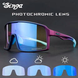 Gafas de Ciclismo Fotocromáticas Singa, Gafas de Sol para Ciclismo con Protección UV400, Gafas de Sol para Correr, Lentes para Bicicleta, Equipo de Protección Ocular