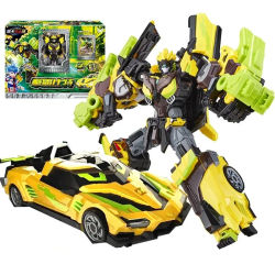Oferta Especial Nueva Temporada 3: Figuras de Acción Transformables de Robot a Coche SPARKBIT con Tarjeta de Transformación, Juguetes de Coche Mol