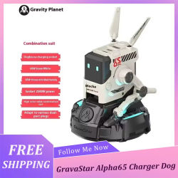 Cargador GravaStar Alpha65 de 65W GaN con Diseño Dog Nitrogen, Enchufe de Pared Tipo C de Carga Rápida para Teléfonos iPhone, Huawei, Xiaomi y Android