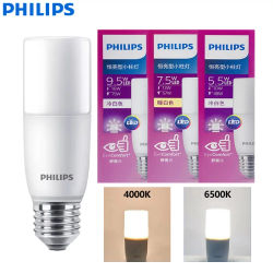 Philips LED Stick E27 Bombillas MyCare 5.5W 7.5W 9.5W Luz interior 220-240V 4000K 6500K Bombilla blanca EyeComfort Sin reflejos, 1x