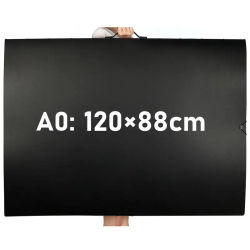 Carpeta de carteles grande A0, carpeta de archivos, organizador de papel de dibujo artístico, Protector de hojas transparente, fundas para carpetas de carteles A0