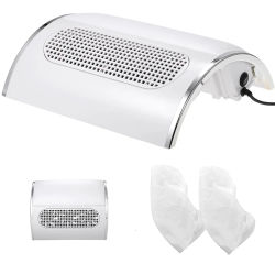 Aspirador profesional de polvo para uñas de 40W con 3 ventiladores, máquina recolectora de polvo para manicura, herramienta de limpieza de uñas.