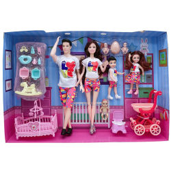 Accesorios para muñecas hechos a mano, muñecas para bebés, mamá embarazada, señora, padre, papá, juego para niña, regalo de cumpleaños y Navidad, requiere ensamblaje