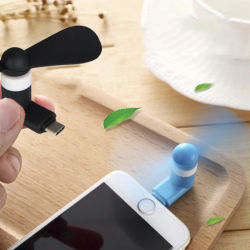 Mini ventilador Micro USB portátil creativo, 5v, 1w, dispositivo USB para teléfono móvil, probador de ventiladores para ventilador de mano de refrigeración tipo C, Enfriador de teléfono móvil