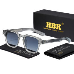 HBK nuevas gafas de sol de moda para hombre, gafas de sol cuadradas Vintage con gradiente, gafas para deportes al aire libre, fiestas, vacaciones, viajes, conducción