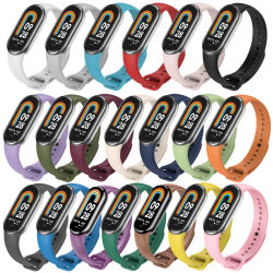 Paquete de 20 Correas de Silicona para Xiaomi Mi Band 8 9 10, Correa de Repuesto Unisex Cómoda y Suave de Silicona para Monitor de Actividad Física