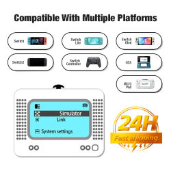 Emulador NFC Pixl para Amiibo, Simulador Bluetooth Inteligente Recargable para Nintendo Switch, Compatible con Switch2/WiiU 3DS, Accesorios para Juegos