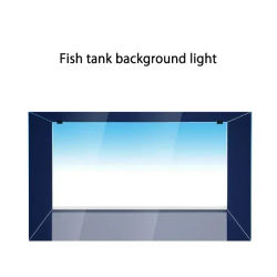 Luz de fondo de PVC para decoración de Acuario, LED RGB, adorno de pecera, Material acrílico, lámpara marina o de plantas