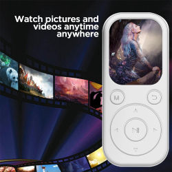 Reproductor MP3 Bluetooth con Puerto Tipo-C para Carga Rápida, Versión Bluetooth 5.4, Reproductor de Música con Tarjeta de Memoria Expandible, Grabación FM, Libro Electrónico