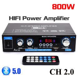 Auto-partner 800W amplificadores digitales 100-240V /12V potencia de Audio de graves Bluetooth AMP Hifi FM altavoces subwoofer coche barco caravana