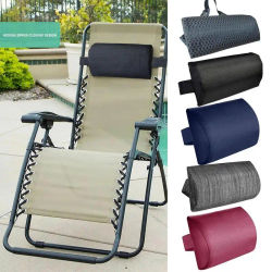 1/2 Uds. Cojín para tumbona de jardín, almohada para el cuello, reposacabezas reclinable, silla de playa, almohada para campamento, terraza, sillón, descanso para el almuerzo