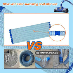 BHBL Paquete de 5 Mangueras de Repuesto para Aspiradora de Piscina de 39 Pulgadas R0527700, Compatibles con Zodiac MX6 MX8 T3 T5 X7, Manguera de Limpieza con Cierre Giratorio
