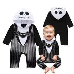 Traje de Disfraz de Calabaza y Esqueleto Gótico para Bebés Niños Pequeños, Ropa de Fiesta de Halloween para Niños