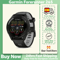 Reloj Deportivo Inteligente Garmin Forerunner 265 Estilo Básico, Pantalla AMOLED de 1.3 Pulgadas, Monitor de Actividad