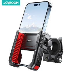 Joyroom soporte Universal para teléfono de bicicleta a prueba de golpes operación con una sola mano soporte para teléfono de motocicleta 360 ° Gire para teléfonos de 4,7-7"