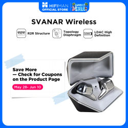 HIFIMAN SVANAR Auriculares intrauditivos inalámbricos Bluetooth de alta fidelidad, Hymalaya DAC, diafragma de topología, IPX5 resistente al agua/sudor y ANC