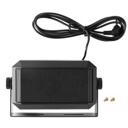 Altavoz Externo Rectangular para Vehículo, Altavoz Externo con Conector de 3.5mm, Altavoz para Radio de Coche, para Radioaficionados, Radio CB, Escáner