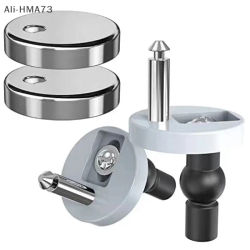 Paquete de bisagras de fijación superior para asiento de inodoro, HMA73-2Pcs, montajes, tornillos de liberación rápida de repuesto para accesorios de muebles de baño