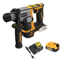 Martillo Neumático Dewalt DCH172N de 16 mm, Motor sin Escobillas, Mecanismo Electroneumático, Luz LED Integrada, Mango Adicional, Batería y Cargador
