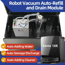 Kit de Cambio de Agua para Robot Aspirador Roborock Saros 10 10R 20, Módulo de Recarga y Drenaje Automático, Kit de Conexión de Agua, Accesorios del Sistema de Drenaje