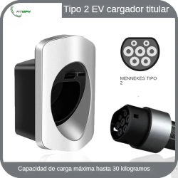 Soporte para Cargador de Vehículos Eléctricos Tipo 2 FITMPH, Elegante Organizador de Cables de Carga IEC62196-2, Soporte de Pared para Cargador de Vehículos Eléctricos Tipo 2