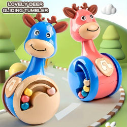 Juguetes Tumbler Wobbler para niños y niñas: ¡perfectos para aprender a escalar y educación temprana! Juguetes para bebés Roly Poly de 6 a 12 meses,