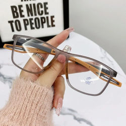 Gafas de Lectura TR90 de Moda para Hombre, Gafas Deportivas con Patillas de Resorte para Presbicia, Gafas con Filtro de Luz Azul +100 ~+400