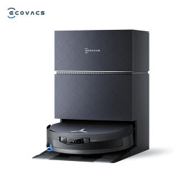 Aspiradora robot ECOVACS DEEBOT X12 PRO OMNI con función de fregado, 22000 Pa de potencia de succión, tecnología ZeroTangle 4.0 y sistema de autovaciado, modelo 75. ° C Lavado con agua caliente