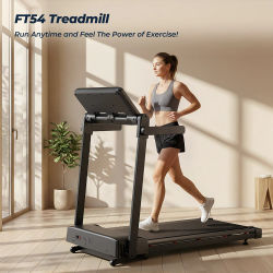 Caminadora Plegable Formill FT54 3.0HP 15 ° Caminadora Eléctrica con Inclinación, Capacidad de 150 kg, Bluetooth, Aplicación, para el Hogar
