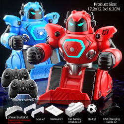 Robot RC batalla boxeo fútbol Robot juego para padres e hijos Robot de Control remoto 2,4G Robot de lucha juguete de Control remoto JJRC R30