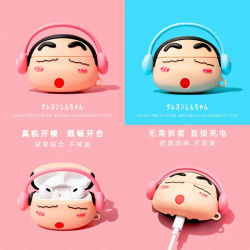 Funda de Silicona para Auriculares Airpods 1 2 3 4 Pro Pro 2 Pro 3, Diseño de Crayón, para Escuchar Música, Accesorios de Moda