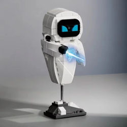 ii Wall-E y Eve, Kit de Modelo de Robot de Partículas Pequeñas para Armar, Figura de Acción, Juguete Educativo para Niños, Coleccionable, Sin Efectos Especiales