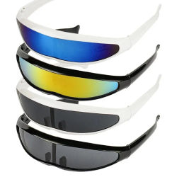 Nuevas Gafas de Sol Futuristas con Espejo, Gafas de Extraterrestre, Accesorios de Disfraces, Divertidas y Elegantes, Ajuste Perfecto para Halloween o Cualquier Fiesta