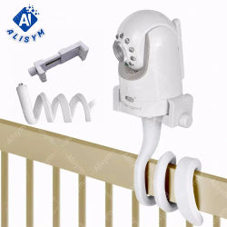 Soporte Universal de cama para Monitor de bebé, soporte de cámara multifunción, 1/4 tornillos, manguera de Clip Flexible, montaje de cámara, brazo largo ajustable