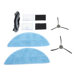 Kit de accesorios para robot aspirador Cecotec Conga Y70, incluye cepillos de borde con rodillo principal, filtros HEPA y almohadillas de limpieza