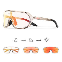 KAPVOE Gafas de ciclismo Gafas de sol fotocromáticas Hombres y mujeres Gafas de sol para bicicleta de montaña Gafas deportivas UV400 Ciclismo Correr MTB
