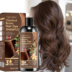 Champú tricolor de cúrcuma 3 en 1, champú nutritivo color tratado fórmula suave, a base de plantas, color beige claro