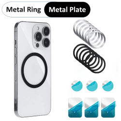 Placa de Metal Universal y anillo de Metal, accesorios Popsocket para teléfono móvil, adecuados para soportes magnéticos para teléfono y soporte para teléfono de coche