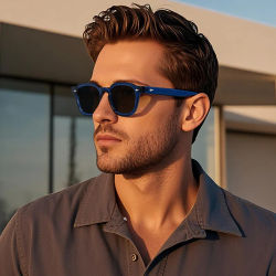 Gafas de sol Vintage de diseñador de lujo para hombre, remaches clásicos decorados con montura cuadrada, gafas de sol para mujer, gafas para conducir de viaje de verano UV400