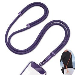 Correa ajustable para teléfono móvil, cordón cruzado para teléfono, cuerda para el cuello con parche para iPhone, correa de cordón colgante para teléfono móvil