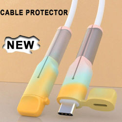 Cubierta de silicona suave tipo C, Protector de Cable de cargador, Protector de Cable, ahorro de Cable, accesorios prácticos