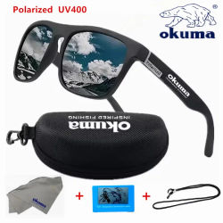 Gafas de sol polarizadas Okuma UV400 para hombres y mujeres, para caza al aire libre, pesca, conducción de bicicletas, gafas de sol con caja opcional