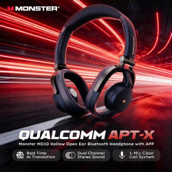 Auriculares Bluetooth Monster MD10 APT-X HD de Alta Resolución con Reducción de Ruido en Llamadas, 4 Micrófonos, Traducción por IA y Aplicación