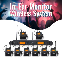 Sistema de Monitoreo Inalámbrico In-Ear Yamnweo GS, Monitor de Escenario UHF de Montaje en Rack, Largo Alcance de 100M, Escaneo Automático de Frecuencia, Monitoreo en Tiempo Real