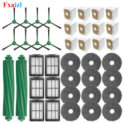 Para Irobot Roomba Plus 405 Combo/505 Combo Robot aspirador, cepillos principales, paños de fregona lateral, filtros, bolsas de polvo, Kit de accesorios
