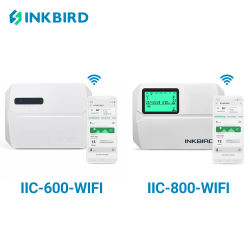 INKBIRD-controlador de aspersor inteligente WIFI, sistema programable, 6/8 zonas, temporizador de riego LCD Digital, Monitor de riego, aplicación gratuita